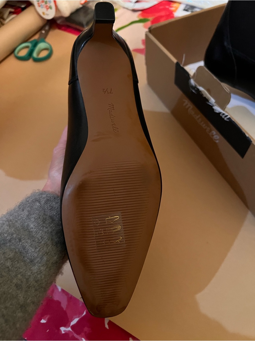 Madewell Black Leather Chelsea Ankle Boots - Picture 4 of 7